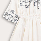 Floral print dress - blue