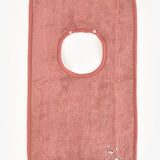 סינר מגבת עם רקמה - ורוד