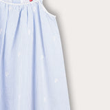 סרפן כתפיות עם פסים - תכלת