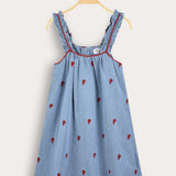 סרפן כתפיות עם פסים - כחול