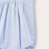 אוברול בייבי עם רקמה - תכלת