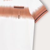 חולצת טי שירט הדפס בטיק - כתום