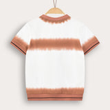 חולצת טי שירט הדפס בטיק - כתום