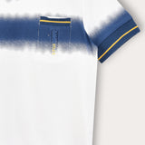 חולצת טי שירט הדפס בטיק - כחול