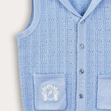 Crochet cardigan - blue