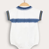 אוברול בייבי הדפס בטיק - כחול