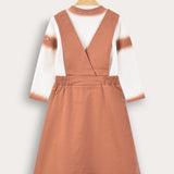 סט חולצה וסרפן - כתום