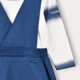 סט חולצה וסרפן - כחול