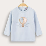 חולצת בייבי כדור פורח - תכלת