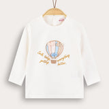 חולצת בייבי כדור פורח - שמנת