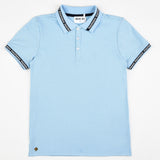 חולצת פולו עם צווארון - תכלת