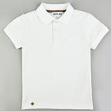 חולצת פולו עם צווארון - שמנת