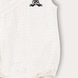 אוברול מעטפת עם רקמה - שחור