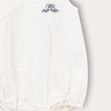 אוברול מעטפת עם רקמה - כחול