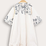 Floral print dress - blue