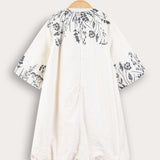 Floral print dress - blue