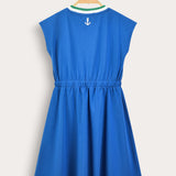 שמלת כיווצים עם שרוך קשירה - רויאל