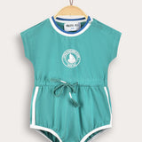 אוברול עם שרוך קשירה - ירוק