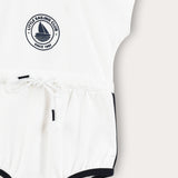 אוברול עם שרוך קשירה - שמנת