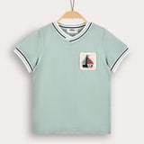 Boys' shirt + boat pocket - black