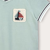 Boys' shirt + boat pocket - black