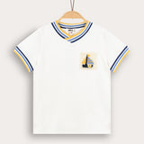 Boys' shirt + boat pocket - yellow