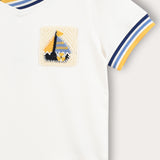 Boys' shirt + boat pocket - yellow