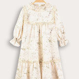 שמלת קומות פרחונית - ירוק