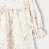 שמלת קומות פרחונית - כחול