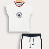 סט בייבי ספורטיבי - שמנת