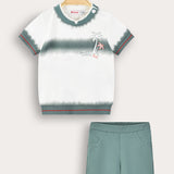 סט בייבי הדפס בטיק - מנטה