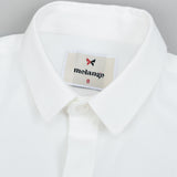 חולצה מכופתרת עם צווארון - שמנת