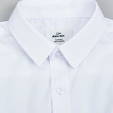 חולצה מכופתרת עם צווארון - לבן