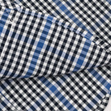 Checkered shirt with a collar - Royal