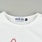 חולצת שרוול 3/4 עם פפיונים - שמנת