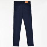 מכנסי סקיני טקסטורה - נייבי