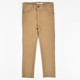 Bengaline Texture Skinny Pants - Brown