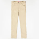 Bengaline Textured Skinny Pants - Beige