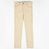 מכנסי סקיני טקסטורה - אבן