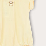 Baby Girls Polo Baseball Overalls - Yellow