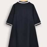 שמלת פולו ספורטיבית - נייבי