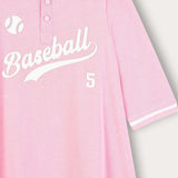 שמלת פולו ספורטיבית - ורוד