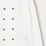 חולצה חגיגית כפתרה כפולה - שמנת