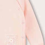 חליפת סריג לברית - ורוד