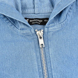 וסט ג'ינס עם קפוצ'ון - כחול