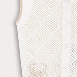 סט בייבי סריג - שמנת