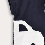 סט בייבי עם קפוצ'ון - נייבי