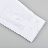 חולצת ג`קארד ש.א פסטל - white oxford