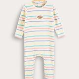 פיג'מת בייבגרו ריב פסים - צבעוני
