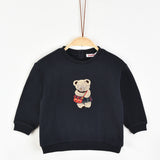 חולצת פוטר עם דובי - נייבי